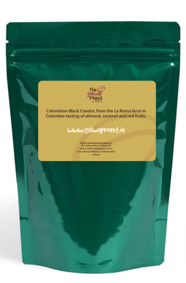 Columbian Black Condor Coffee - Ground or Whole Bean 200gr